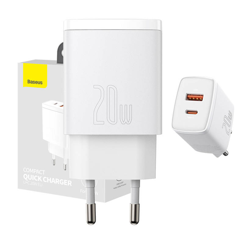 Baseus CCXJ-B02 univerzálna nástenná nabíjačka 3000 mA 5 V biela